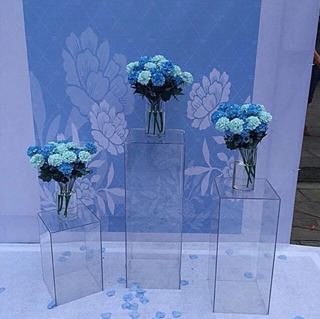 4pcs flower Bouquet stands wedding Centerpieces Flower acrylic Rack Window craft display aisle road leads wedding backdrops decor