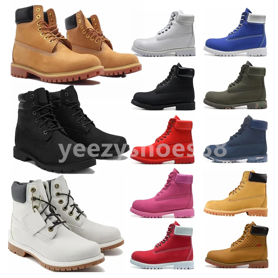 Designer Outdoors boots Rhubarb Military Triple White Black Camo Luxury High Top Quality Shoes for Mens Womens Autumn Winter Size 36-45