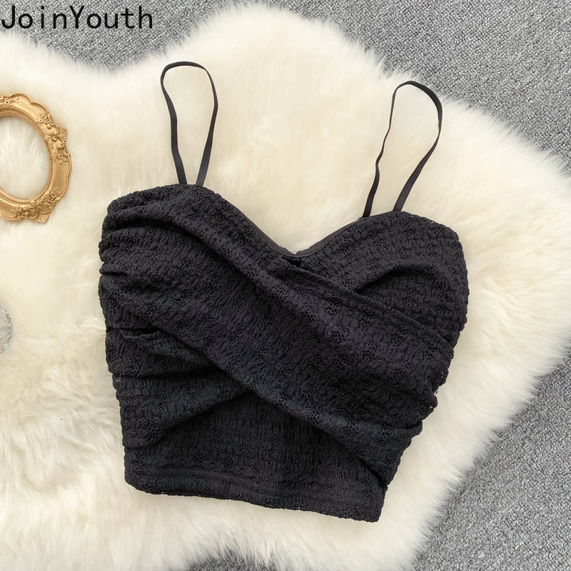 Camisoles Tanks Joinyouth Y2k Crop Top Sexy Women's Strap Tuned Fashion Tank Women's Clothing Korea Club T-shirt Ultra Thin Backless Tank To