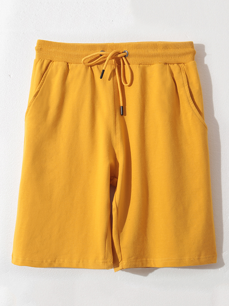 Men's Shorts Summer breathable cotton sweatshirt Men's sweatshirt Fashion solid brushed waist Loose gym casual shorts 230408