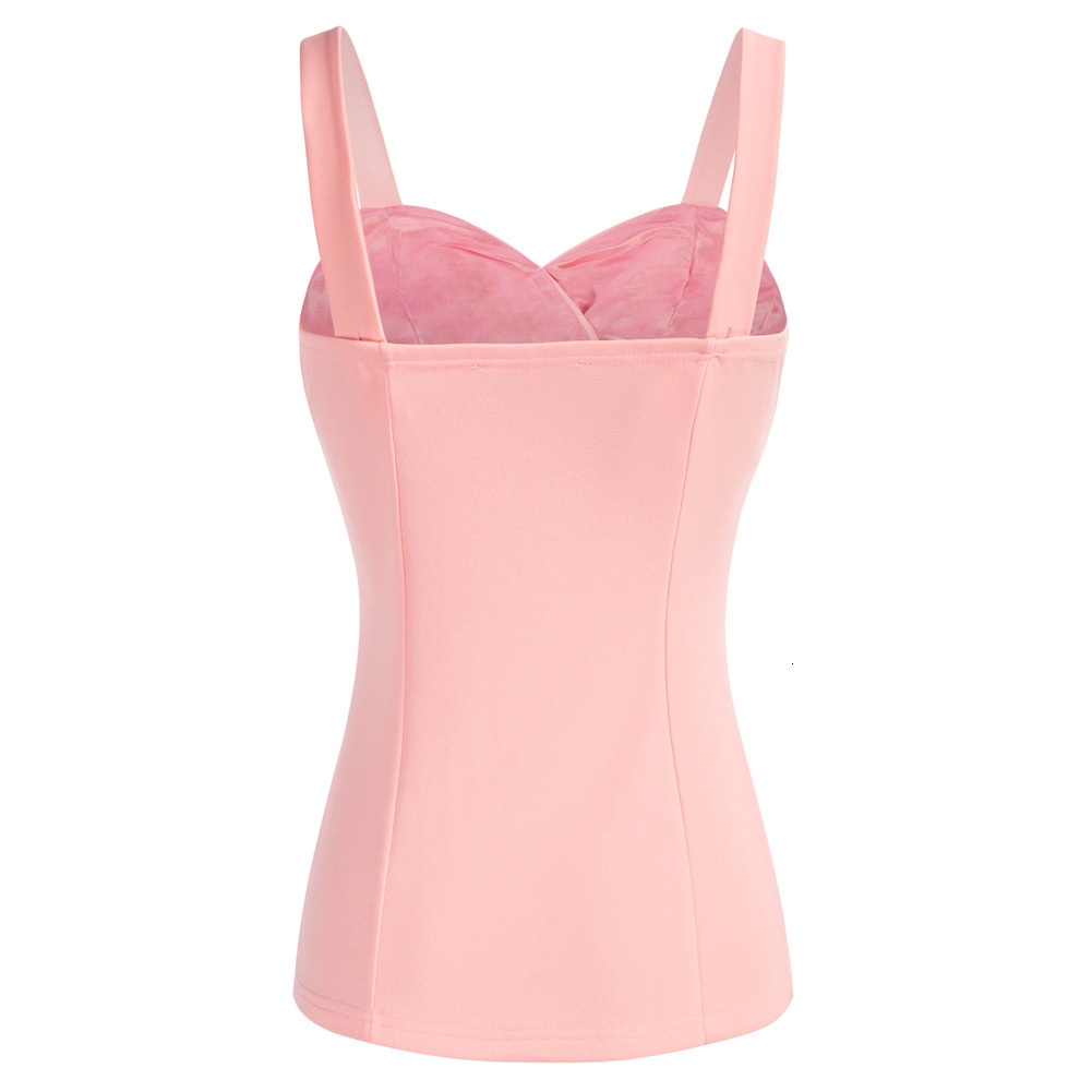 Camisoles Tanks Women's Sexy Vintage Surplice V-Neck Top Summer Solid Soft Slim Waist Fit Ruched Bodice Top Summer Lady 230408