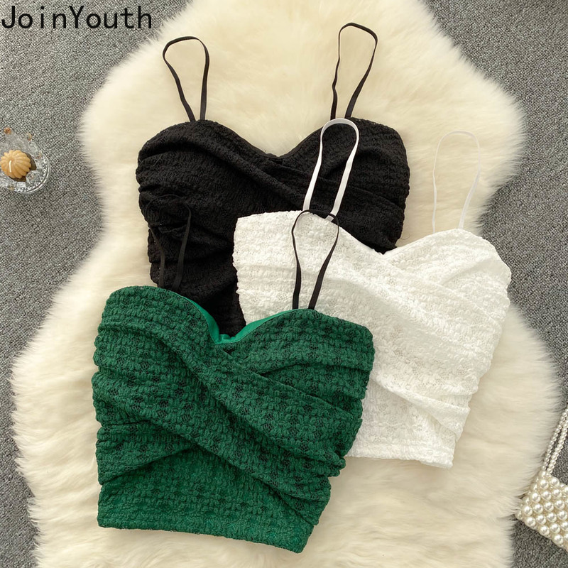 Camisoles Tanks Joinyouth Y2k Crop Top Sexy Women's Strap Tuned Fashion Tank Women's Clothing Korea Club T-shirt Ultra Thin Backless Tank To