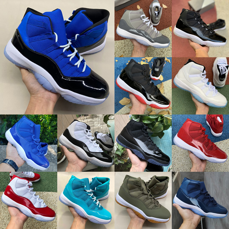 11 Hyper Royal Basketball Shoes Men Women 11s Cherry Midnight Navy Cool Grey 25th Anniversary Bred Pure Violet Cement Grey Mens Sport Sneakers Trainers