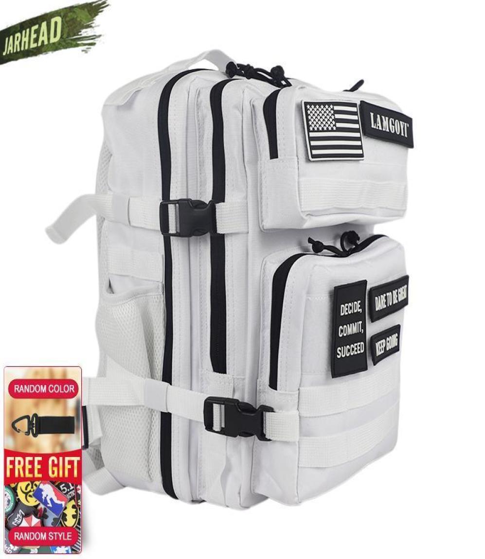 25L/45L Tactical Backpack Outdoor Training Gym Bag Hiking Camping Travel Rucksack Army 3D Trekking Molle Knapsack 220211