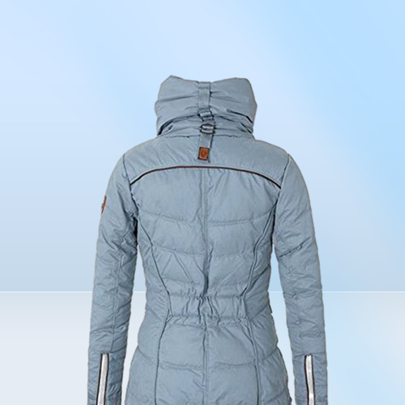 Women039s Down Parkas Women Fur Cotton Padded Coat Long WinterThick Fleece Warm Turtleneck Parka Female Jacket Outwear Fashio7716061