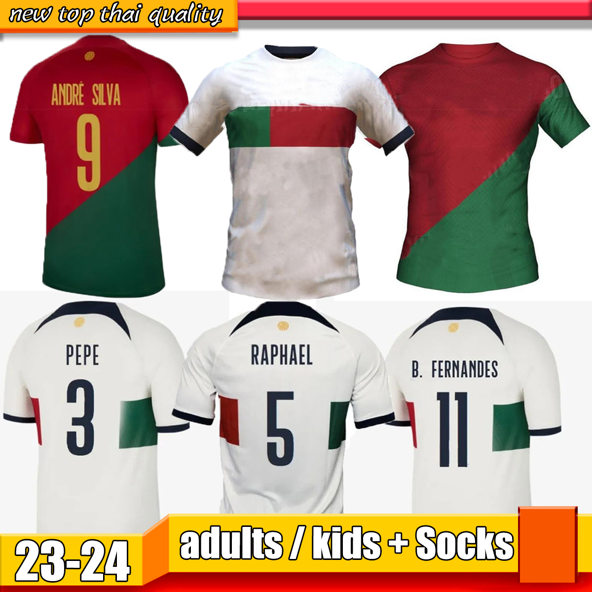 22 23 PEPE BERMARDO Portugal soccer jerseys JOAO FELIX BRUNO FERNANDES maillots de football 2022 2023 J.MOUTINHO DIOGO J. OTAVIO Guedes home football shirt Men Kids kit, 01
22 23 PEPE BERMARDO Portugal soccer jerseys JOAO FELIX BRUNO FERNANDES maillots de football 2022 2023 J.MOUTINHO DIOGO J. OTAVIO Guedes home football shirt Men Kids kit, 01