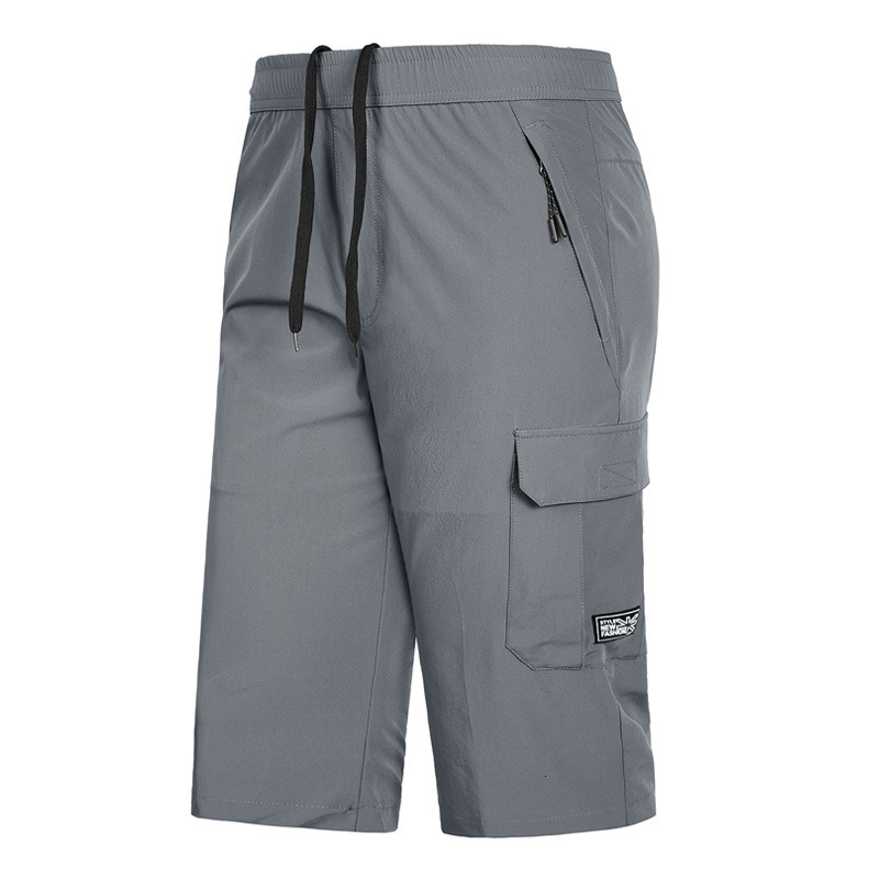 Men's Shorts Men's Summer Shorts Large Size 5xl 6xl 7xl 8xl Quick Dry Breeches Bermuda Men's Elastic Zipper Pocket Long Men's 2304