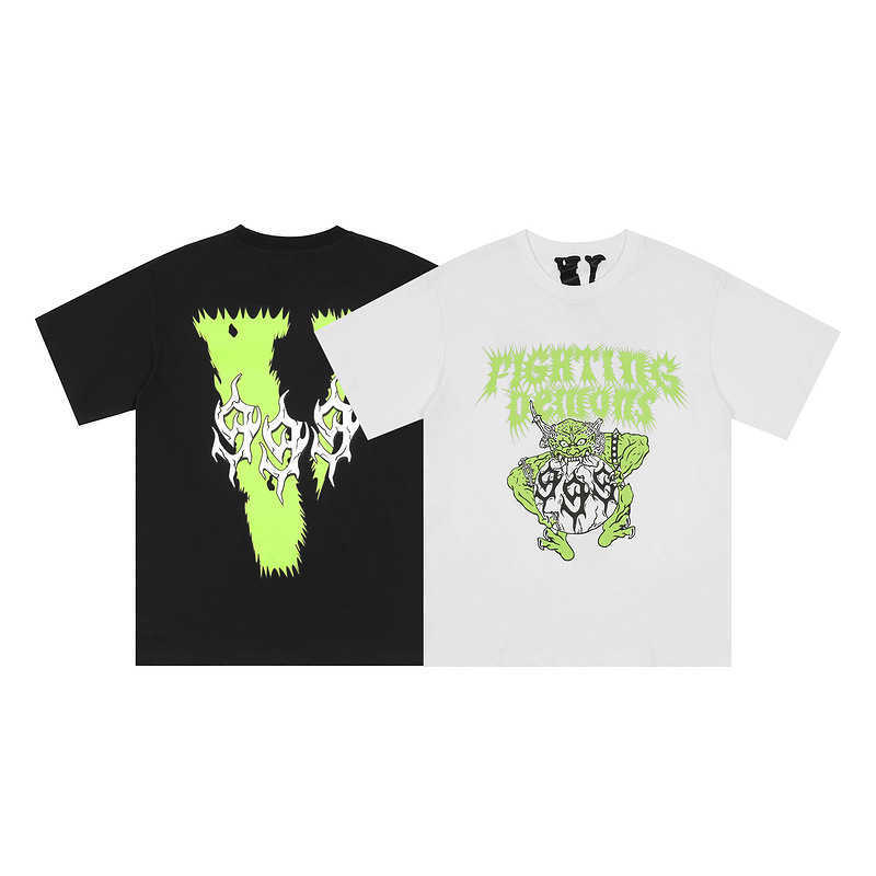 Fashion summer Vlonne Star green print loose youth cotton men's Short Sleeve T-Shirt
Fashion summer Vlonne Star green print loose youth cotton men's Short Sleeve T-Shirt
