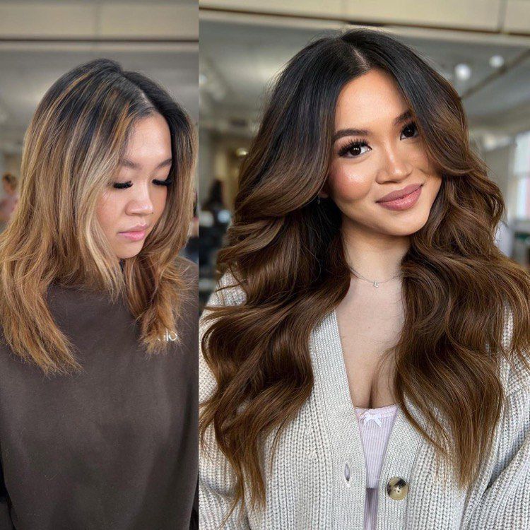 Tape in Human Hair Extension Virgin Cuticle Russian Dark Brown #3 Tape ins Extensions 50g/25pcs