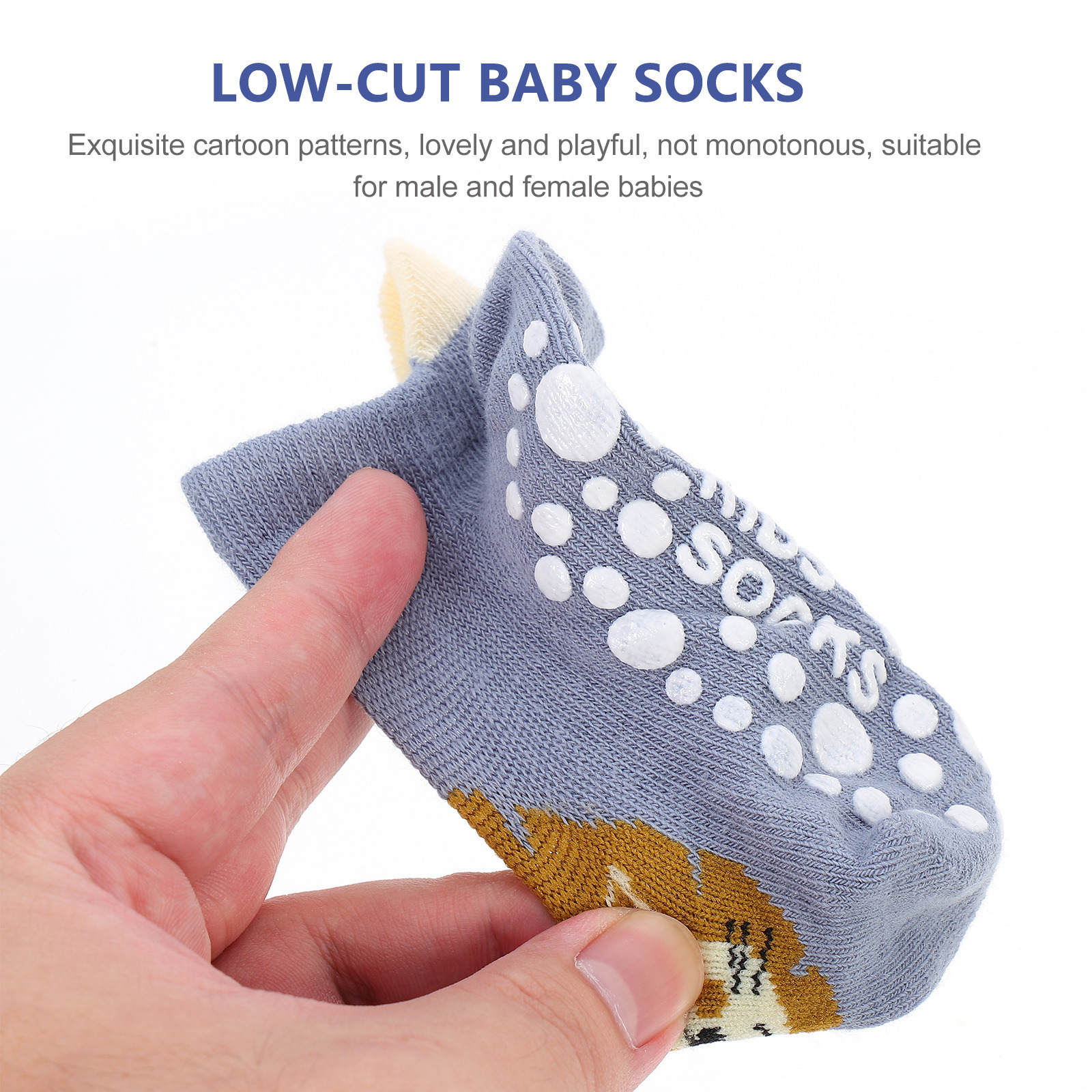 Kids Socks 6 pairs of neutral socks baby socks cartoon socks Turn Cuff socks girls' Slipper socks baby walking socks low cut baby socks 230408