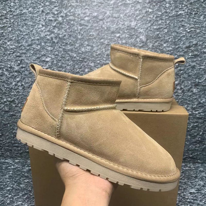 Womens Tazz Slippers tasman fur slides sheepskin classic ultra mini platform boot Mustard Seed pantoufle ugglie Slipper men women winter designer Ankle booties