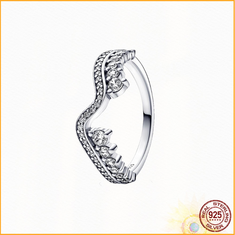 New 925 Sterling Silver Heart Cushion Couple Rings Series Ladies Ring Anniversary Gift Jewelry Free Delivery