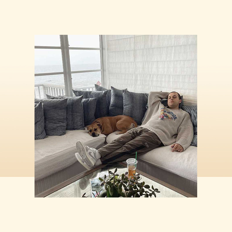 Men039s Sweaters Off shoulder Martine rose thick needle crimped knit Pullover OS style billiard printed sweater