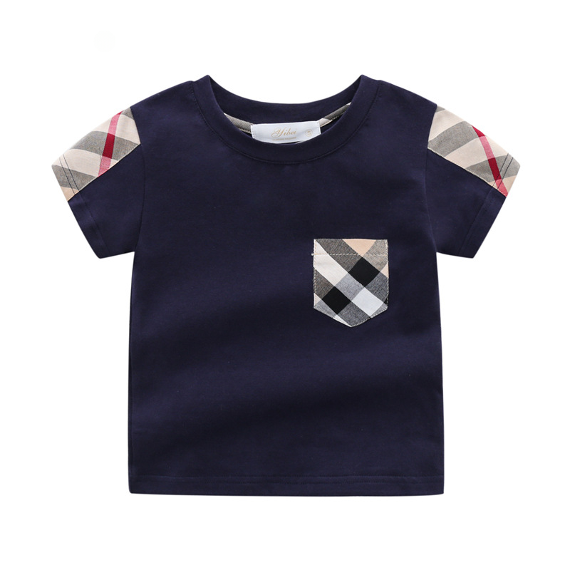 Summer Kids T-shirt Short-sleeve Tops for Baby Cartoon Boys Shirts Girls Blouse Children Tees Toddler Outfits Clothes 1-6Y