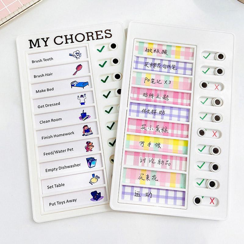Reusable My Chores Checklist Daily Planner Memo Plastic Board Chore Chart Responsibility Behavior For Kid Self-discipline Card
Reusable My Chores Checklist Daily Planner Memo Plastic Board Chore Chart Responsibility Behavior For Kid Self-discipline Card
