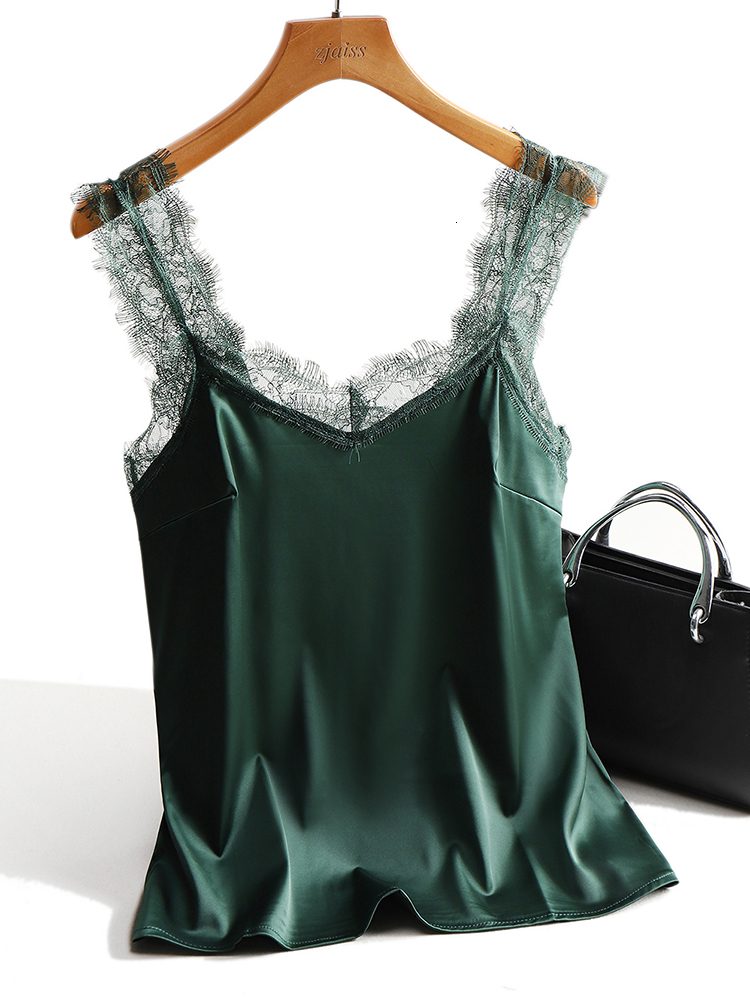 Camisoles Tanks Sexy Silk Top Tank Women Slim Sexy Sleeveless Shirt Basic Camisole Halter Backless Lace Tank Top Summer Tops For Women 230420