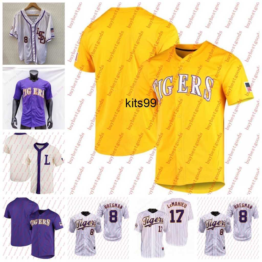 Custom LSU Tigers Baseball Jersey Aaron Nola Alex Bregman DJ LeMahieu Dylan Crews Jake Fraley, White 1
Custom LSU Tigers Baseball Jersey Aaron Nola Alex Bregman DJ LeMahieu Dylan Crews Jake Fraley, White 1