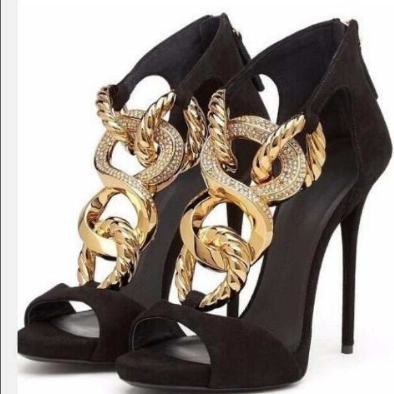 Gold Metal Chain Sandals Luxury Brand Back Zipper Open Toe Stiletto Gladiator Sandal Ladies Cutout High Heels Black Red Purple Fashion Party Summer Women Shoes Heels, Another brand(nude)
Gold Metal Chain Sandals Luxury Brand Back Zipper Open Toe Stiletto Gladiator Sandal Ladies Cutout High Heels Black Red Purple Fashion Party Summer Women Shoes Heels, Another brand(nude)