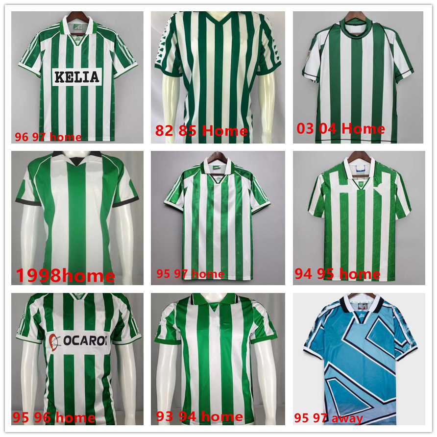REAL 2002 2003 2004 Retro BETIS soccer Jerseys Sweatshirt 93 94 95 96 97 98 02 03 04 Retro classic vintage BETIS football shirt ALFONSO BETIS JOAQUIN