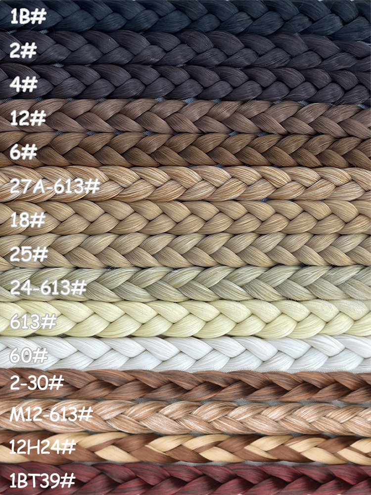 Ponytails Long Straight Braided Ponytail Wrap Around Hair Extensions DIY 85cm Natural Black Blonde Braid Synthetic Hairpieces For Women 230407