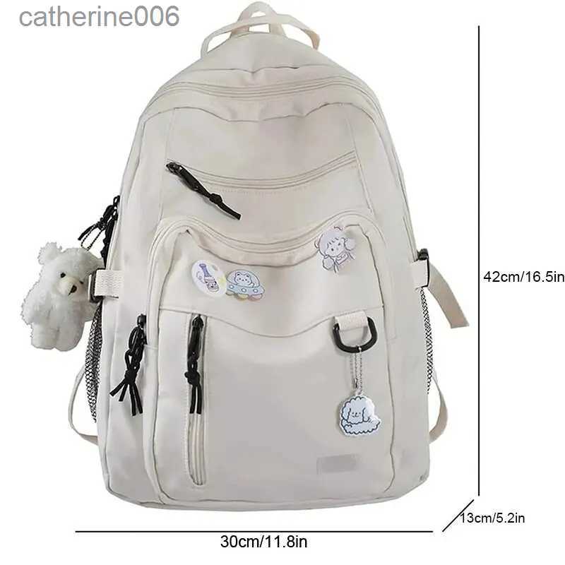 Backpacks Fashion Student College Backpack Large Capacity Cute Student College Backpack School Bag Middle Student Teens Travel BackpackL231108