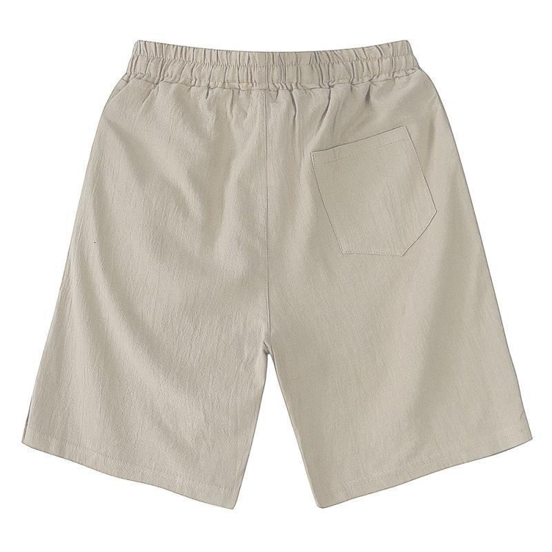 Men's Shorts Summer Men's Cotton Linen Shorts Comfortable and Breathable Solid Color Casual Shorts Men's Jogging Cotton Linen Shorts Me