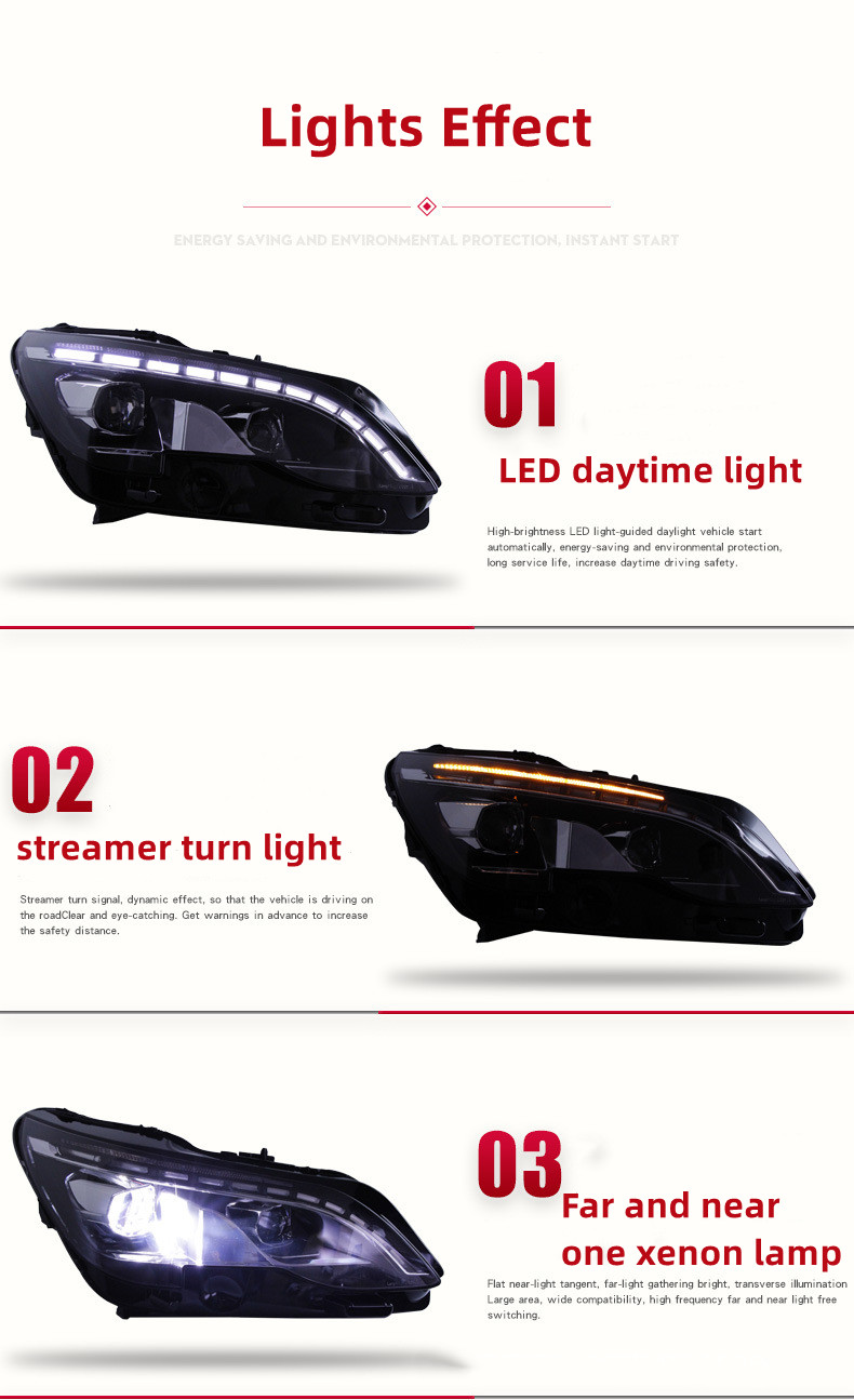 Car Lights For Peugeot 4008 Headlight Assembly 20 17-20 19 LED Streaming Turn Signal Daylight 5008 Xenon Headlight