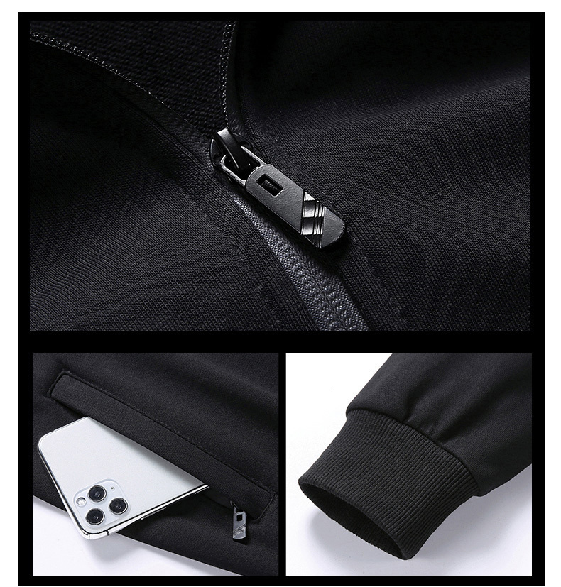 Men's Tracksuits Men's jacket casual sportswear men's set autumn and winter two-piece men's sportswear oversized jacket pants set 