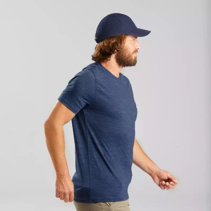 Men's T-Shirts 16.5Micro Superfine Merino Wool Men T Shirt Base Layer Wool Tech Tee Men Shirt Quick dry Wicking Breathable Anti-Odor 230408
