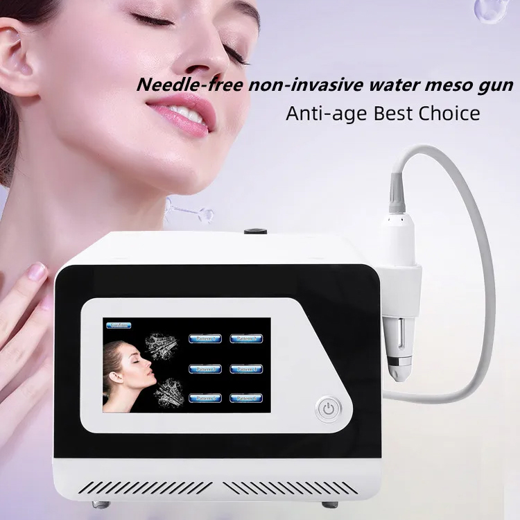Unique Design Needleless Transdermal Mesotherapy Machine Water Jet Moisture Skin Whiten Melanin Inhibiting Pore Contraction Aging Spot Wrinkle Acne Re
