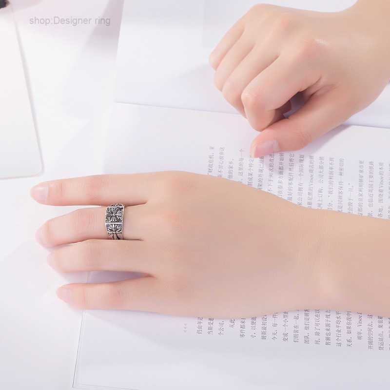 Band Rings Luxury Ch Brand Ring Heart Cross Silver Adjustable Index Finger Men Women Chromes Designer Fashion Jewelry Lover Gifts Vkqw ZW8J