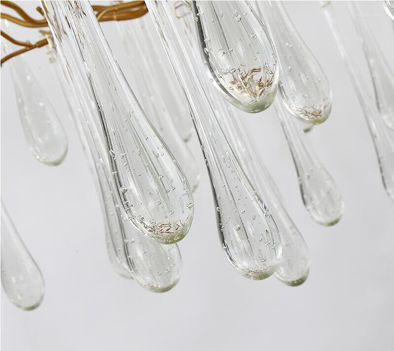 Crystal Chandelier French Lamp Living Room LED Tree Branch Decoration El Restaurant Lights