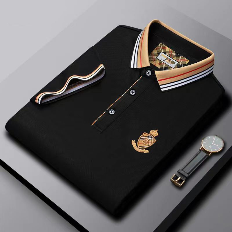 High end brand embroidered short sleeved cotton polo shirt Men's T-shirt Classic fashion clothing Summer luxury top, White
High end brand embroidered short sleeved cotton polo shirt Men's T-shirt Classic fashion clothing Summer luxury top, White