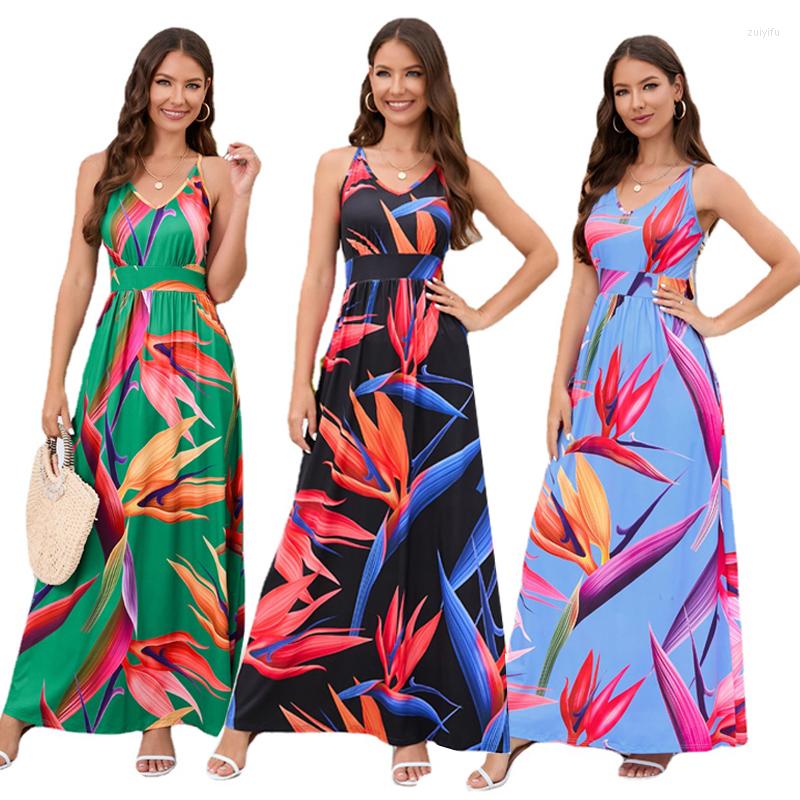Casual Dresses 2023 Summer Women Look Sexy Beach Wear Open Back Dress Sleeveless Tropical Print V-Neck Maxi
Casual Dresses 2023 Summer Women Look Sexy Beach Wear Open Back Dress Sleeveless Tropical Print V-Neck Maxi