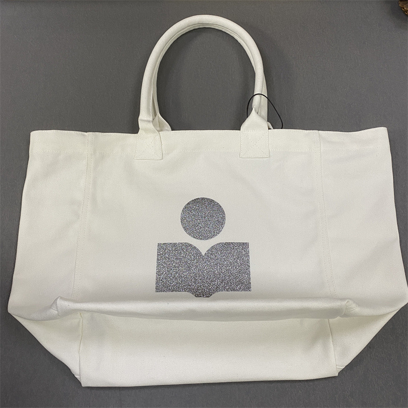 Mar Brand Canvas Bags Casual Large Shopping Bag Sparkling Pink Label Tote Bag