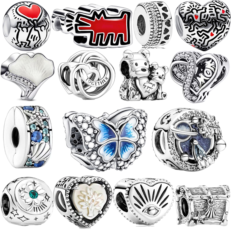 925 Sterling Silver Pandora Fashion Charm Butterfly Buckle Pendant Is Suitable for The Jewelry of Ms. DIY
925 Sterling Silver Pandora Fashion Charm Butterfly Buckle Pendant Is Suitable for The Jewelry of Ms. DIY