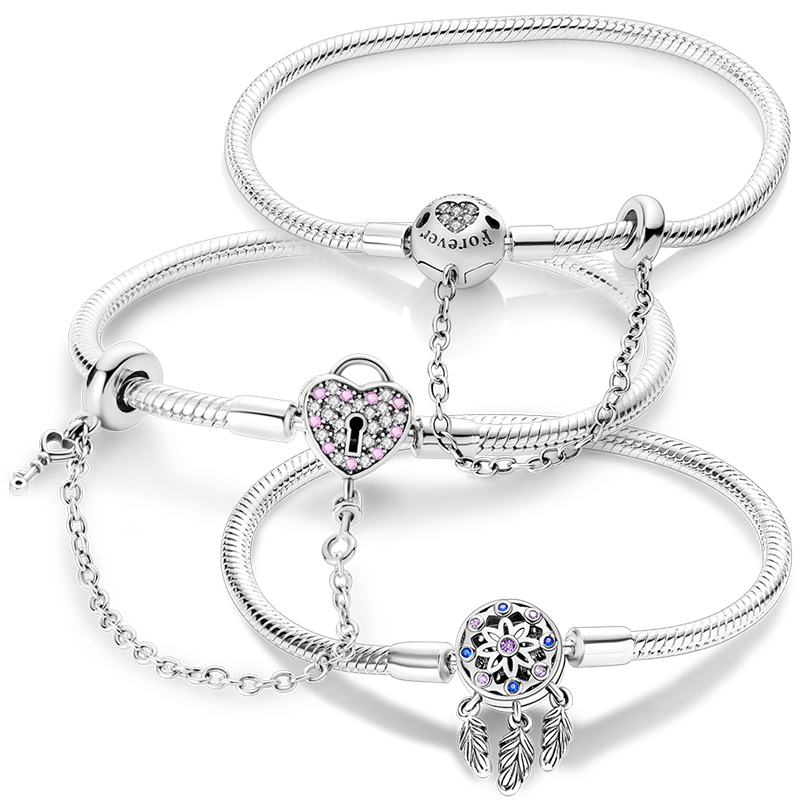 Authentic fit pandora bracelet charms bead Pendant Diy Heart Chain Charm Bracelet for Women
Authentic fit pandora bracelet charms bead Pendant Diy Heart Chain Charm Bracelet for Women