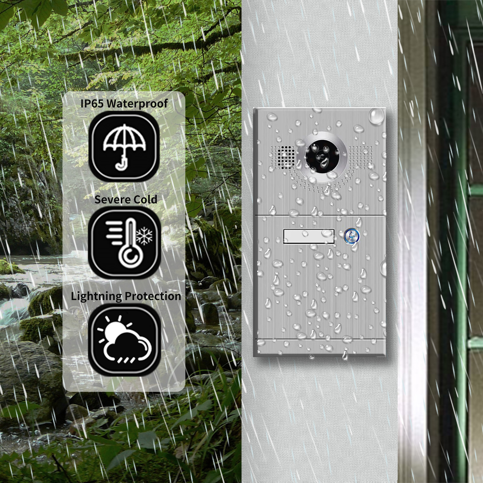 Anjielosmart 10" WIFI Video Intercom For Home Video Doorbell Interphone Camera 1080P Tuya Video Intercom System For Apartment Villa