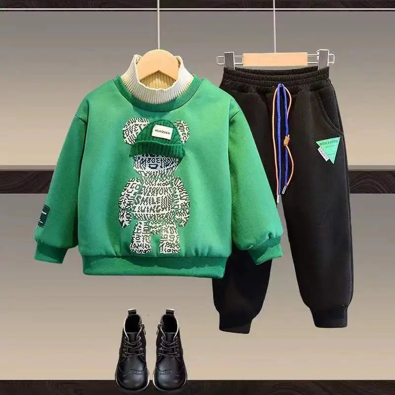 Clothing Sets Boys spring fall Clothing Children top Pants Set 2 pieces Set Kids Baby Boys Clothes 6 7 8 9 10 11 12 14 Years 231108