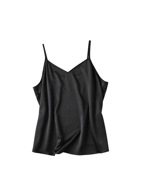 Camisoles Tanks SuyaDream Women Silk Camisole 90%Silk 10%Spandex Sleeveless Chic Camis Spring Summer T shirts Champagne Pink 230413