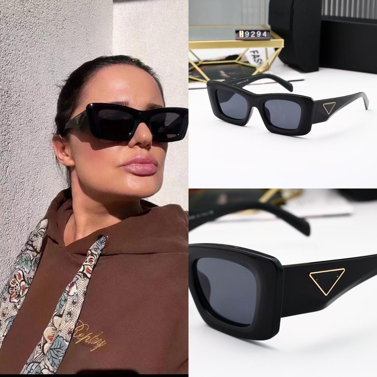 designer sunglasses for women glasses eyeglasses Goggle Outdoor Beach Sun Glasses 6 Color Optional Triangular signature with original box