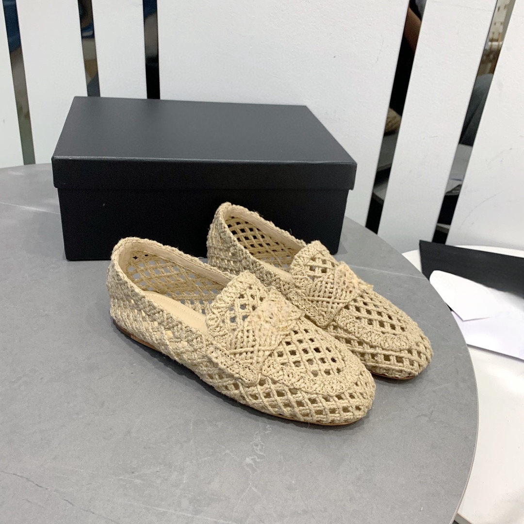 2023 New slipper sandal hemp rope fiber fashion design shoes size 35-40