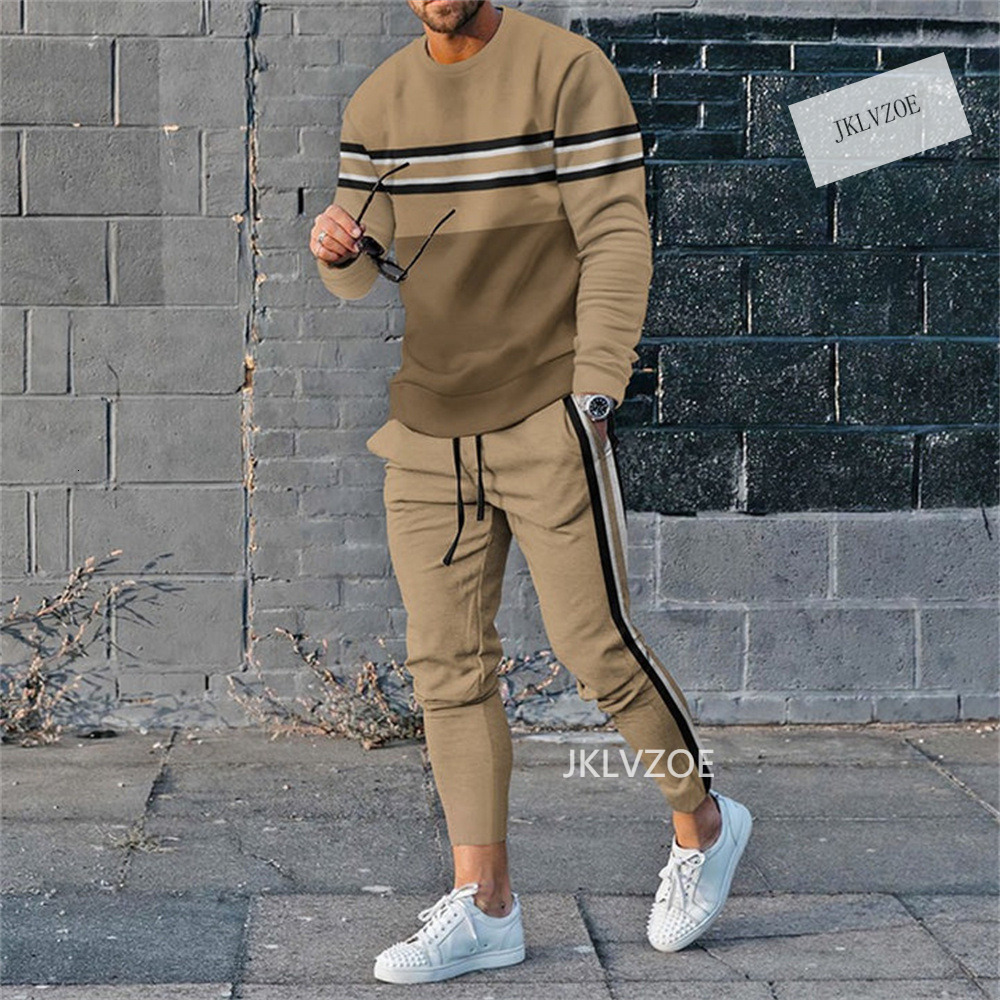 Men's Tracksuits Men's long sleeved sportswear 3D printed men's sportswear set 2 T-shirtsmen's oversized sportswear 230408