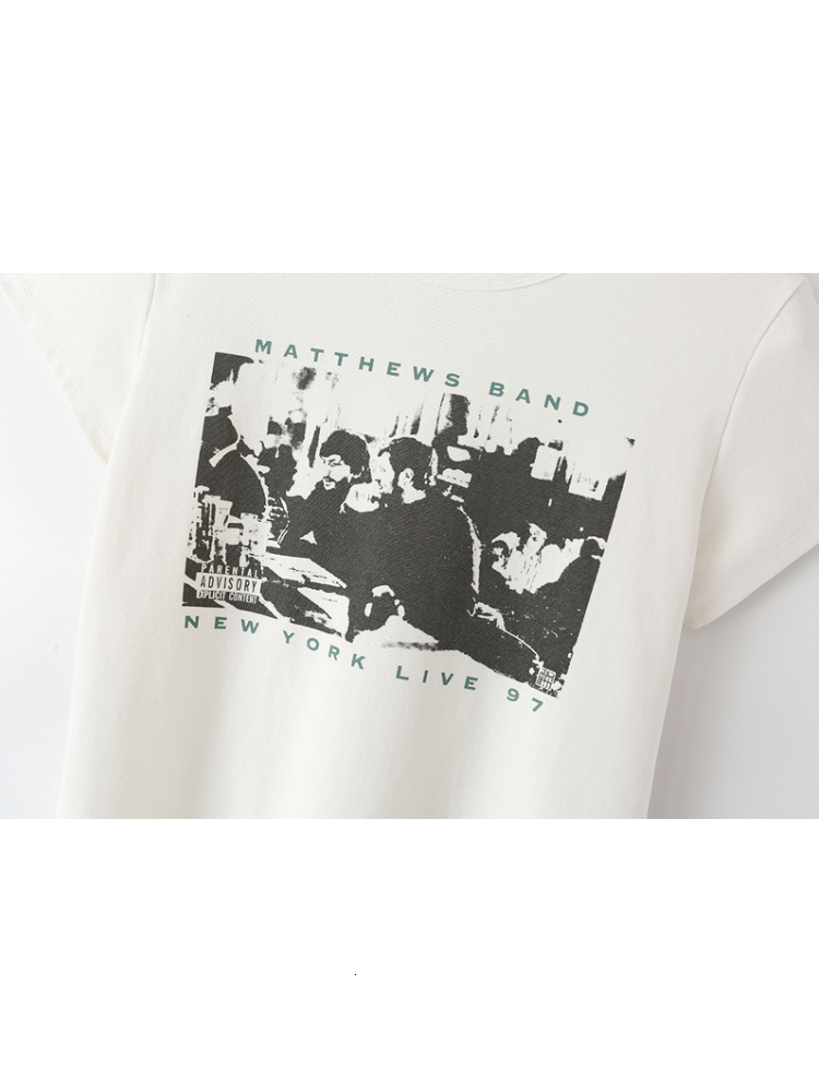 Women s T Shirt PUWD Women Printed Character Patterns Soft Cotton Tees Summer Fashion Ladies O Neck Short Sleeves Female Knitted Casual Top 230407