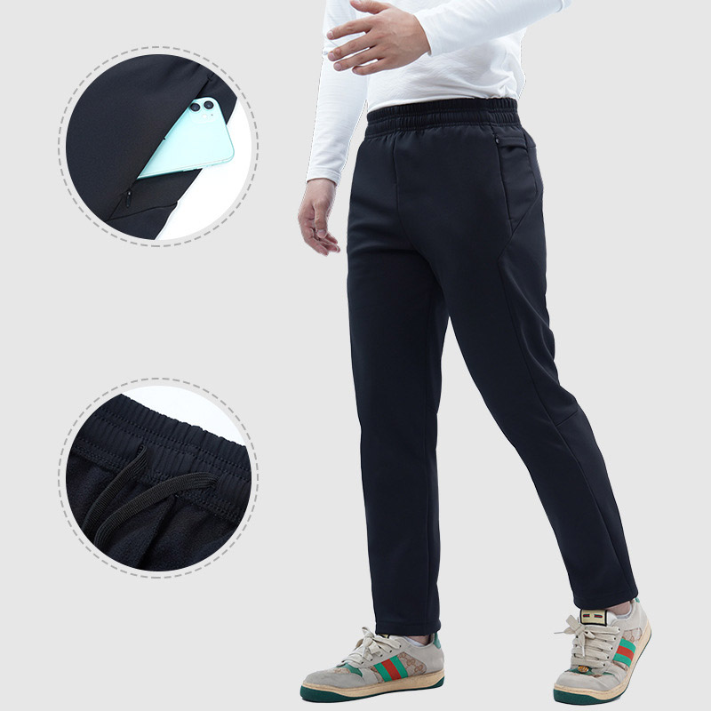 LU-668 Male Straight Plus Pants Waterproof Windproof And Wear-resistant Pants Men's Outdoor Climbing Charging Leisure Sports Trousers