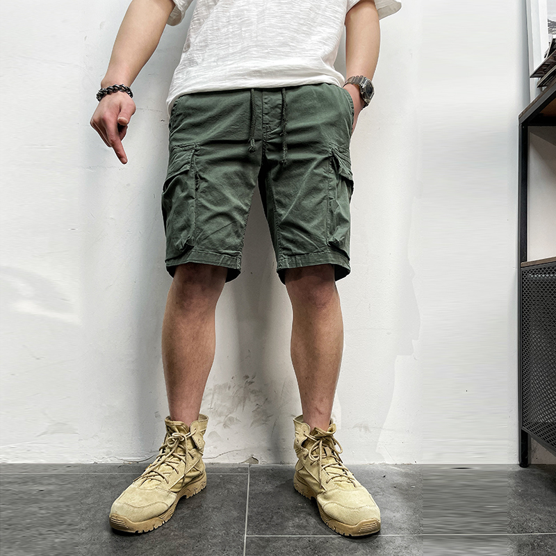 Men's Shorts Men's Summer Vintage Classic Soft Cotton Casual Pocket Goods Shorts Men's Coat Fashion Twill Soft Men's Plus Size 230