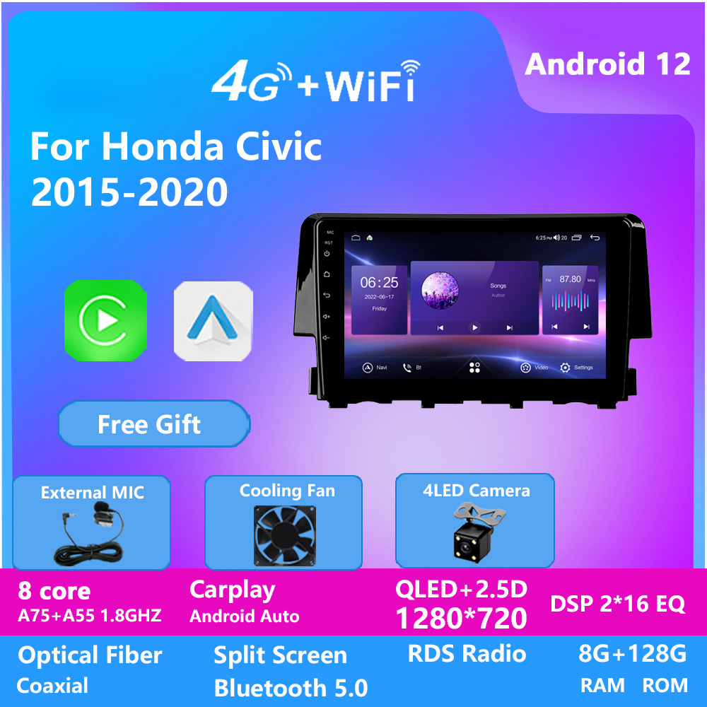 Android Car Radio Video Multimedia Stereo With Frame and Wire Player for Honda CIVIC 2016-2018 built in carplay
Android Car Radio Video Multimedia Stereo With Frame and Wire Player for Honda CIVIC 2016-2018 built in carplay