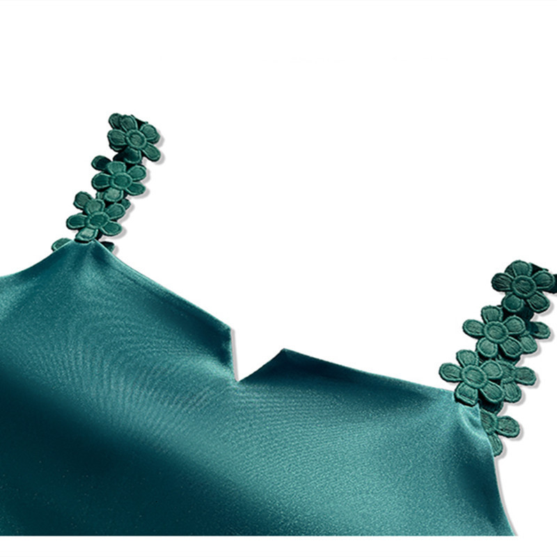 Camisoles Tanks Women's Tank Tops Spring Sexy Crop Vest Solid Camisole Female Off Shoulder Satin Floral Sleeveless Clothes Women Basic Tops 23042