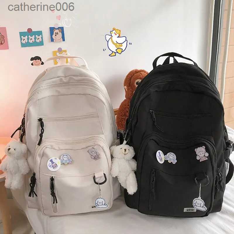 Backpacks Fashion Student College Backpack Large Capacity Cute Student College Backpack School Bag Middle Student Teens Travel BackpackL231108