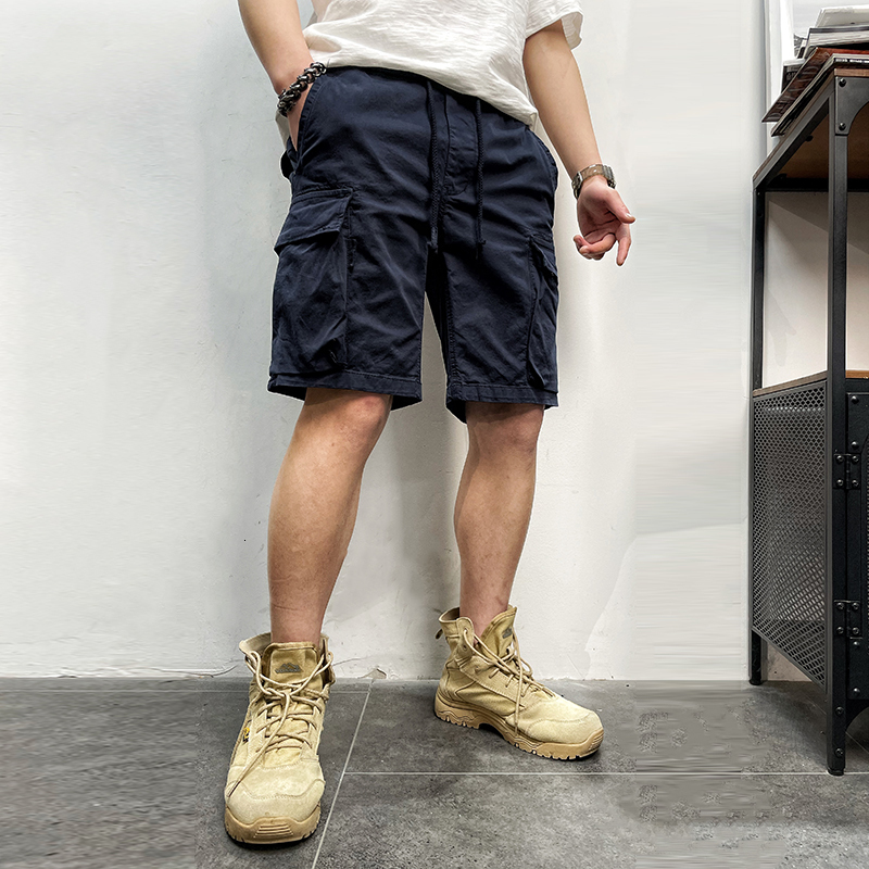 Men's Shorts Men's Summer Vintage Classic Soft Cotton Casual Pocket Goods Shorts Men's Coat Fashion Twill Soft Men's Plus Size 230
